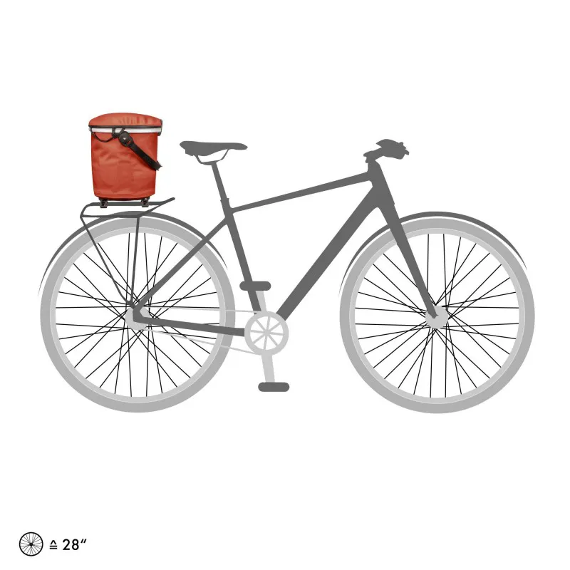 Ortlieb Up-Town Rack Basket in Red-1
